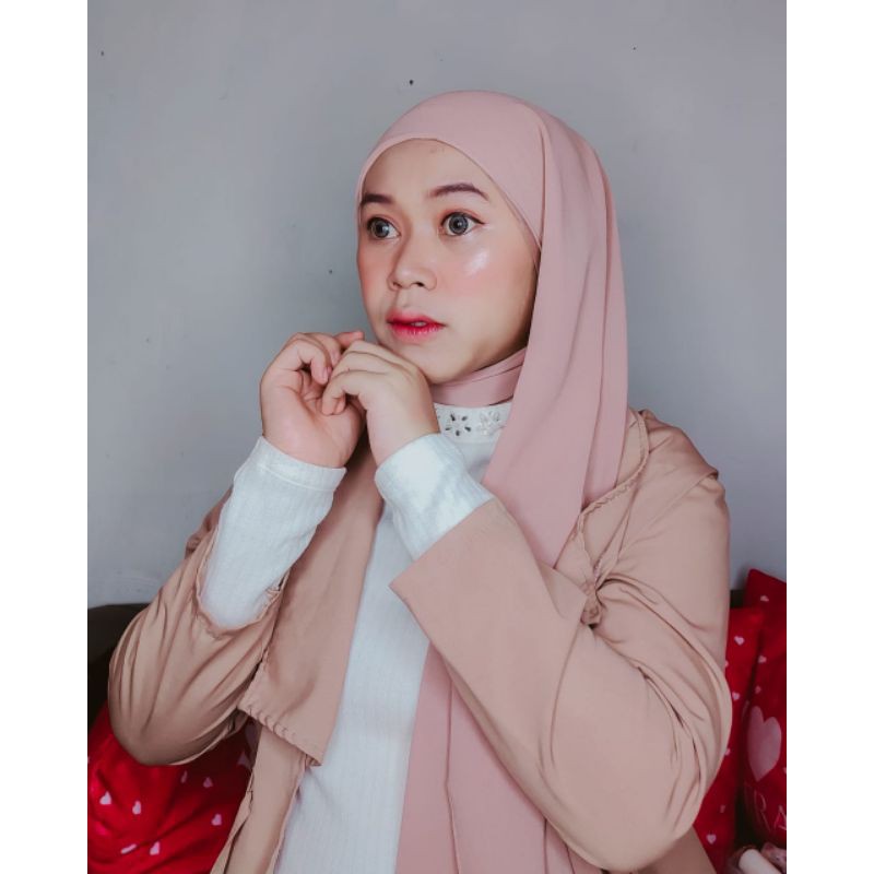 PASHMINA INNER 3IN1 /Jilbab dewasa / jilbab instan / allsize / DEWASA INNER + PASHMINA