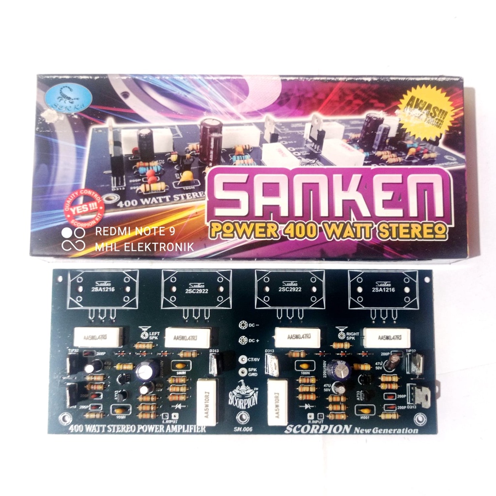 KIT POWER SANKEN 400 WATT STEREO by SCORPION