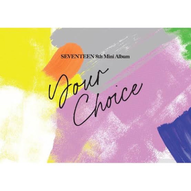 Seventeen Your Choice x Mecima fansign album sealed with folded poster