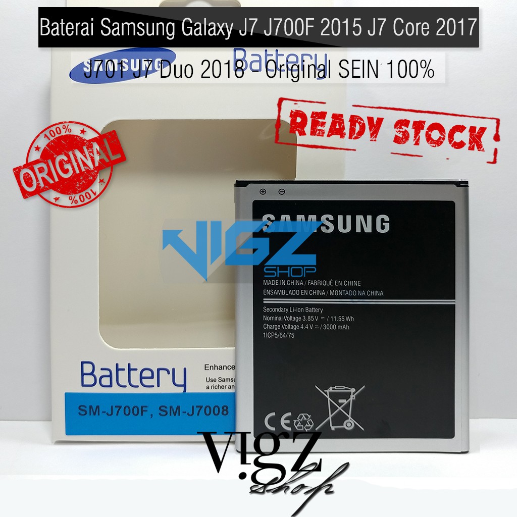 Baterai Samsung Galaxy J7 J700F 2015 J4 J400F 2018 J7 Core 2017 J701 J7 Duo 2018 Original SEIN 100%