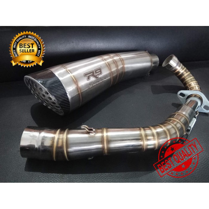 axs437 Knalpot Xmax 250 Fullsystem R9 H2 Sarang Tawon