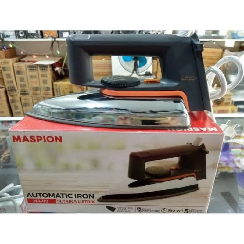 Setrika Maspion HA 110 Automatic Iron Dry Iron Original Baru dan Bergaransi Resmi