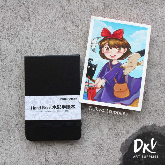 

Sale Watercolor Sketchbook Potentate Mini 9X14Cm Handbook Buku Sketsa - Hitam Murah