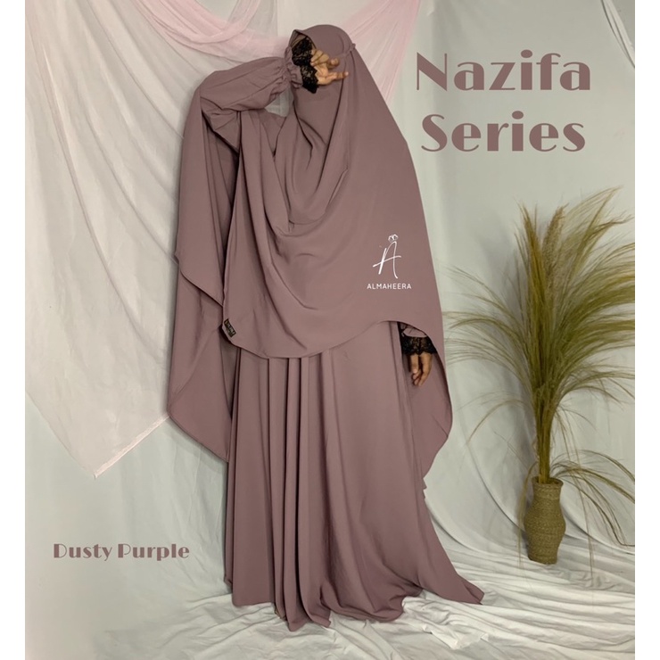 NAZIFA SERIES / GAMIS SYARI FREE CADAR / GAMIS BRUKAT / ABAYA SYARI