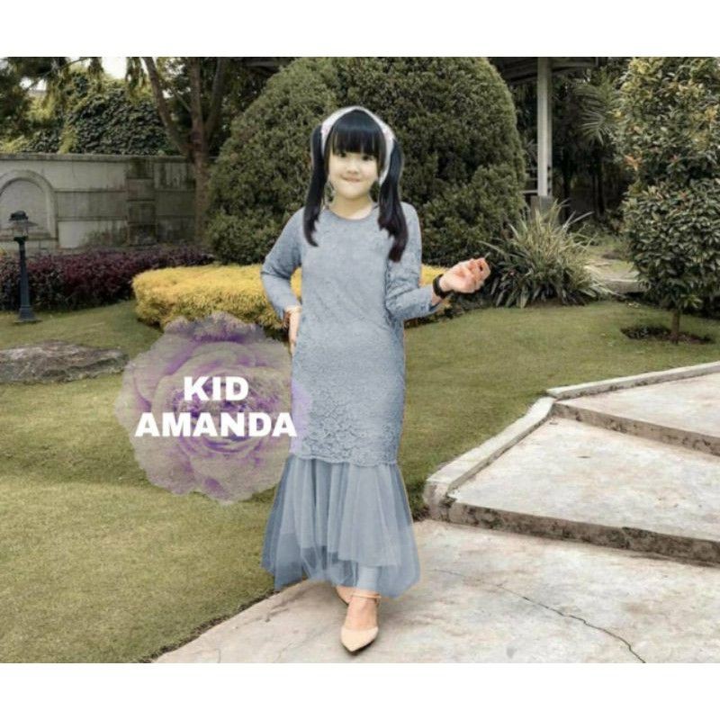 MAXI AMANDA KID 3-11 TAHUN DRESS DUYUNG ANAK PARTY GAMIS ANAK