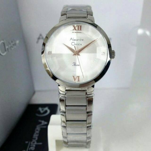 JAM TANGAN WANITA ALEXANDRE CHRISTIE AC 2616 AC2616  SILVER