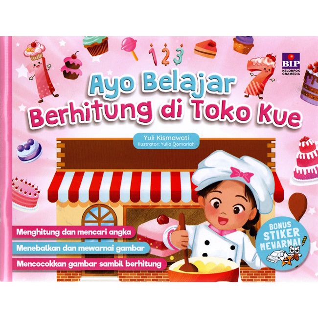 Buku Ayo Belajar Berhitung Di Toko Kue by Yuli Kismawati