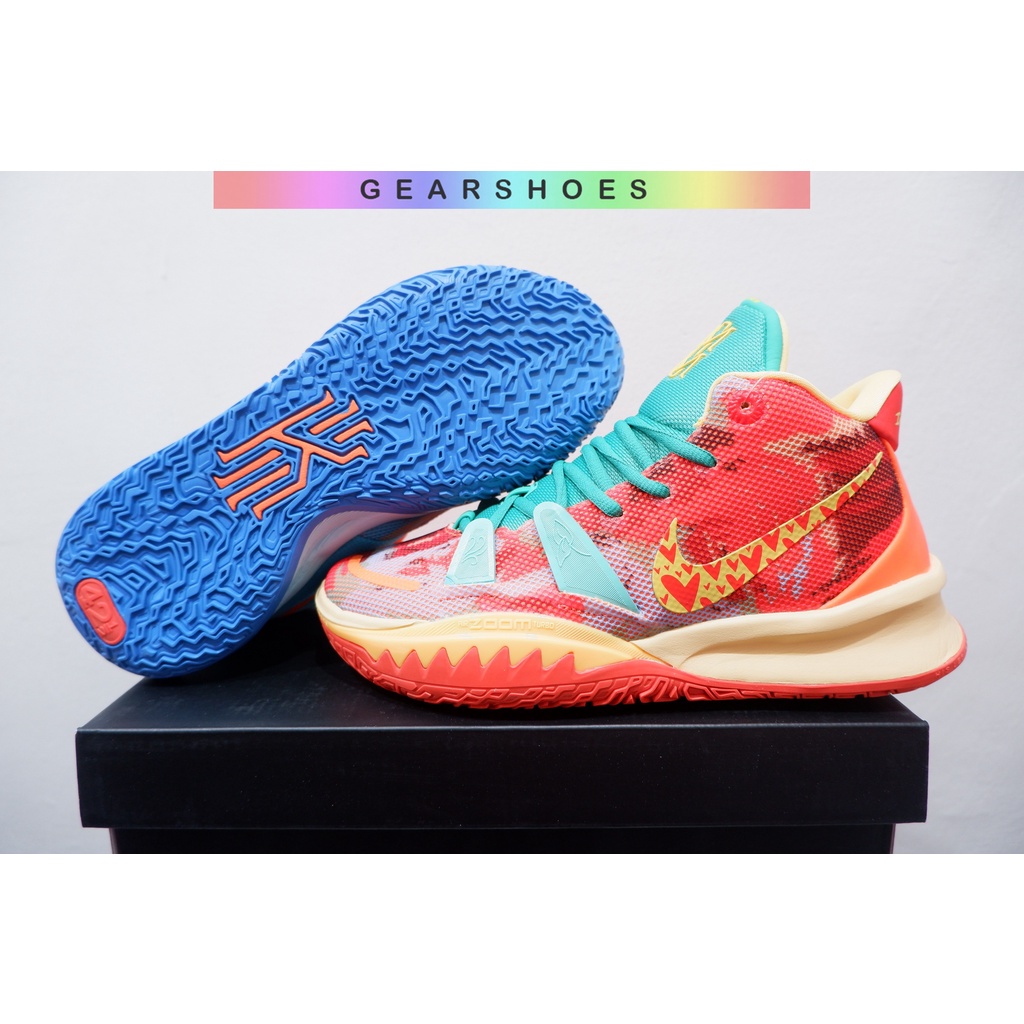 SEPATU BASKET NK KYRIE 7 HIGH MOTHER NATURE FIRE ICE