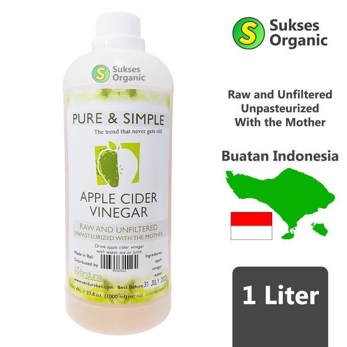 

Jual Apple Cider Vinegar / Cuka Apel | 1 Liter | Verdure