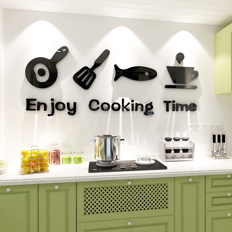 Kitchen Sticker Acrylic Wall Sticker Self-adhesive Wall Stickers