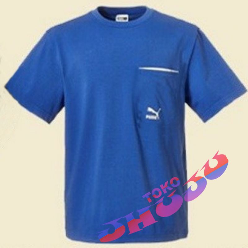 Baju T shirt Treasure Map 53 Blue Team sablon logo tanpa kantong