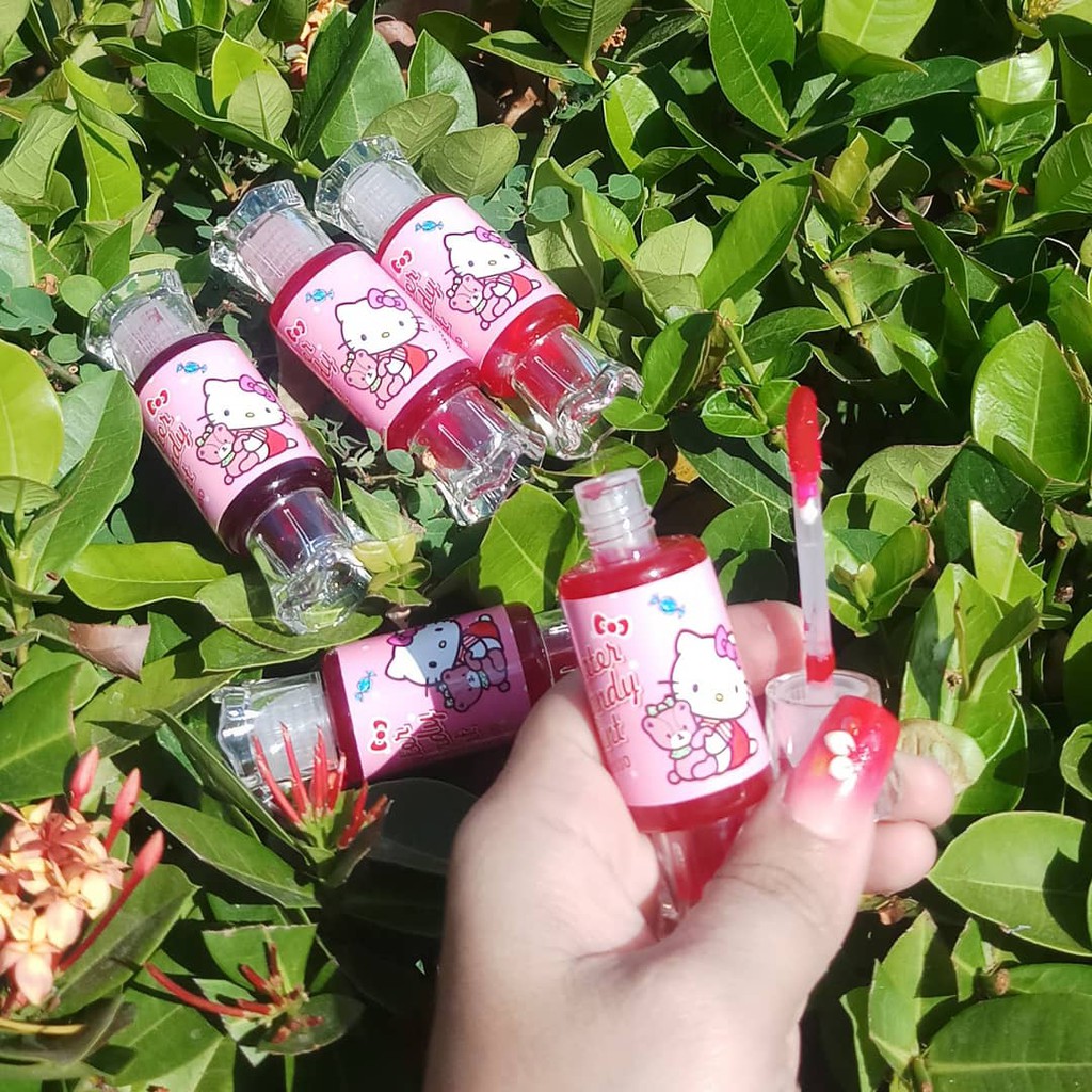 HELLO KITTY LIP TINT LIPTINT DENGAN VITAMIN BIBIR SASIMI