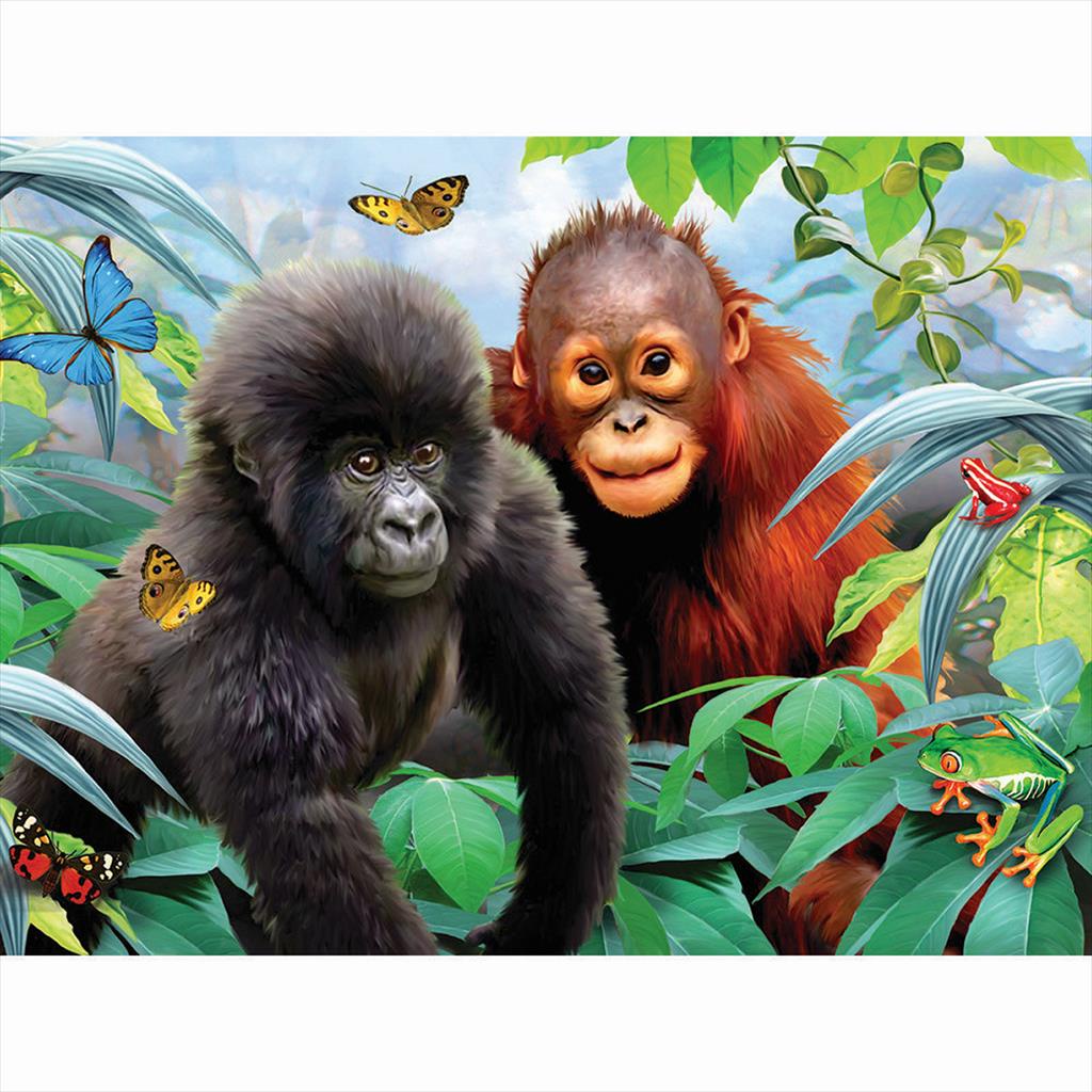 Prime 3D 10528 Jungle Buddies Puzzle 48 pcs