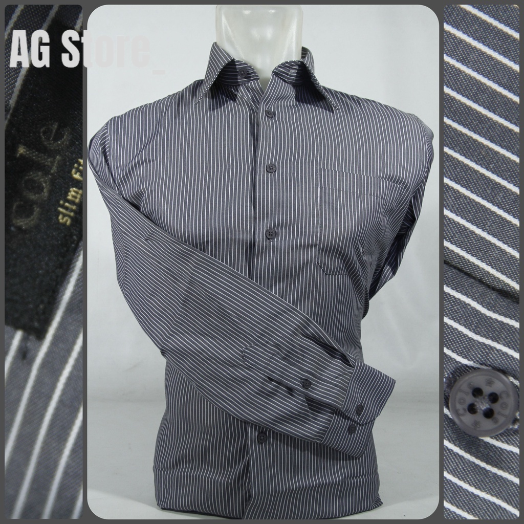 COD Kemeja Pria Formal Lengan Panjang COLE Slim Fit Motif 05 | Hem Formal 100% Original Brand