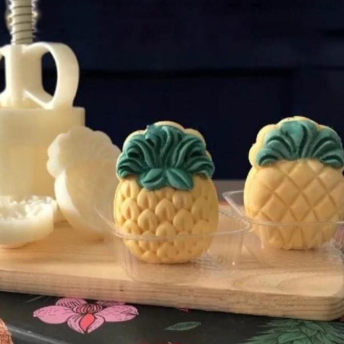 Cetakan Nastar Nanas Pineapple Cake Mini Mooncake Mold - 50gr