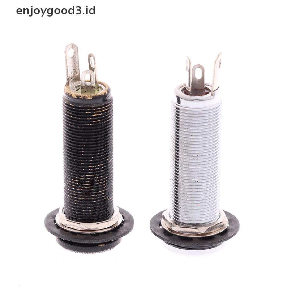 (Id) Soket Jack Input / Output Mono Untuk Gitar Elektrik / Bass (Dd)