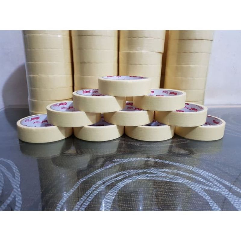 

lakban kertas Masking tape solatip kertas uk 24mm×12METER