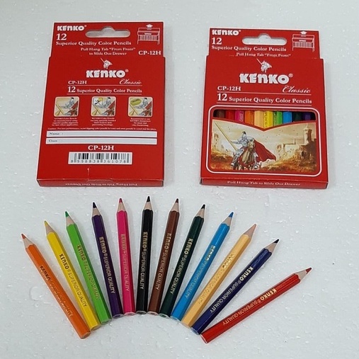 

PENSIL 12 WARNA PENDEK CLASSIC CP-12H KENKO