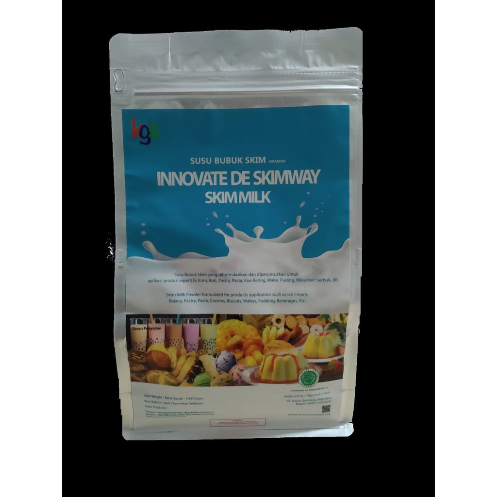 

Susu Bahan Baku Kue SKIM MILK POWDER INNOVATE DE MILKYWAY / Bahan baku kue/ Susu Bubu/ Powder Milk.