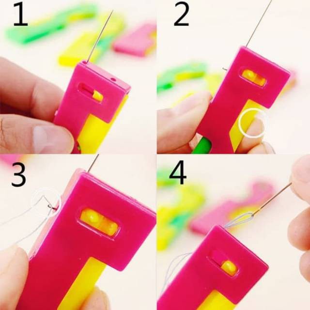 1pcs Alat Bantu Memasukan Benang ke Jarum - Random Colour