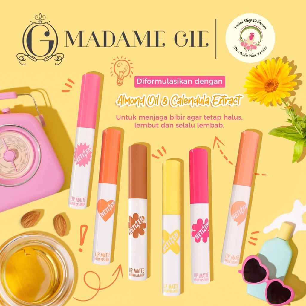 Madame Gie Netizen Lip Matte | Lipstik Make Up