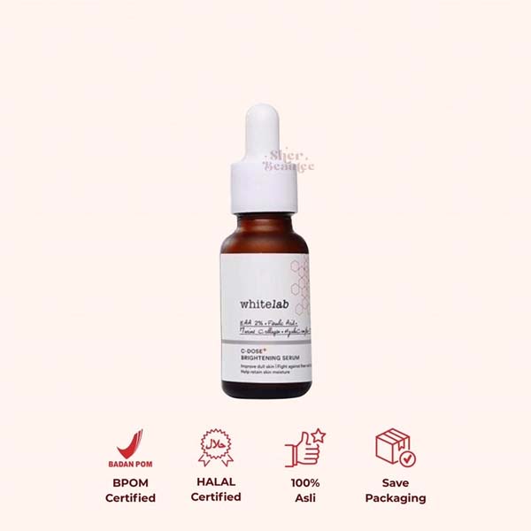 Whitelab C-Dose+ Brightening Serum | Serum Mencerahkan Wajah | Ferulic Serum | Vitamin C | C Dose + Serum_Cerianti