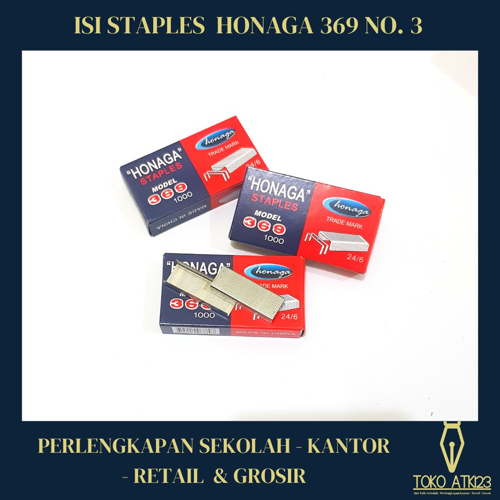 Staples / Isi Jepretan Merk Honaga No. 3 - 24/6