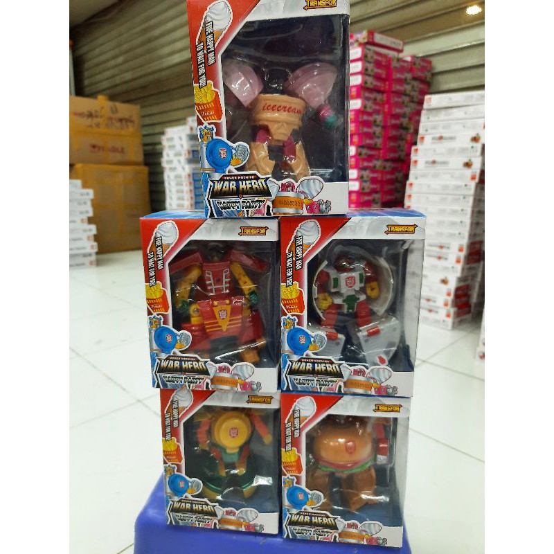 Mainan makanan jadi robot- kfc jadi robot/mainan tobot