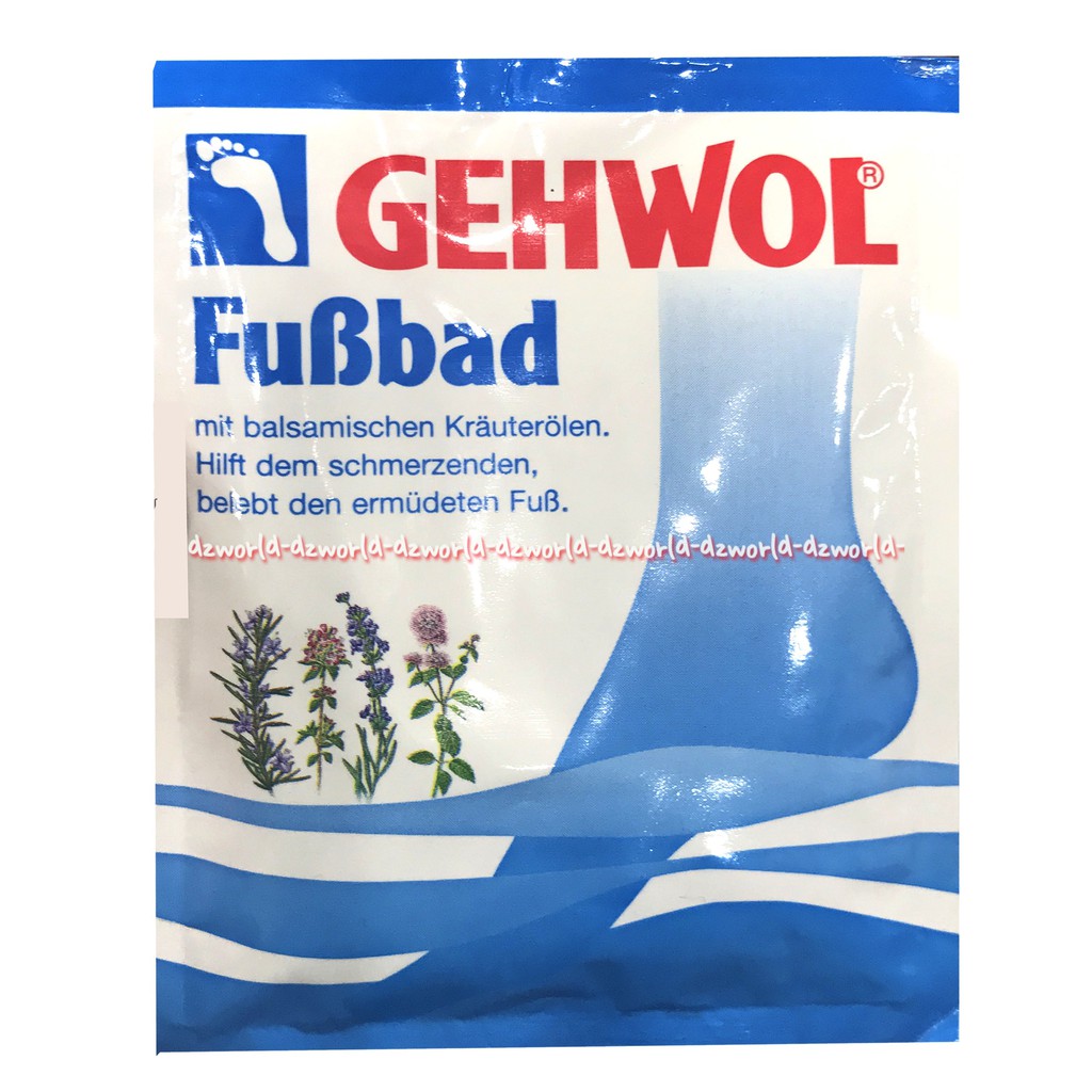 Gehwol Fubbad Foot Bath 20gr Bubuk Perendam Kaki Untuk Kaki Pecah Pecah Kusam Kering Kasar Geh Wol Sachet Gehwoll