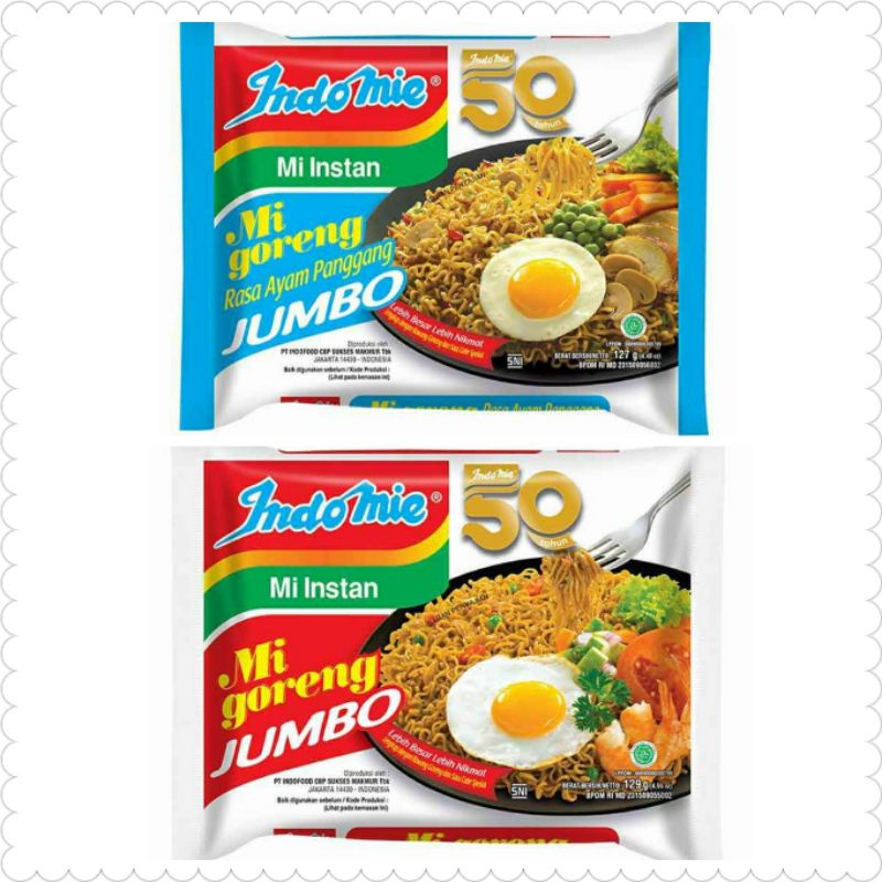 Jual INDOMIE GORENG JUMBO 129 Gram | Shopee Indonesia