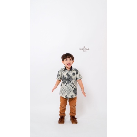 Kemeja Batik Anak, Lenga Pendek  By Little Malik Batik, Batik Cap SOLO