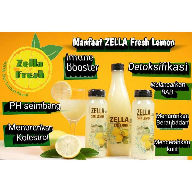 

ZELLA Fresh Lemon Kemasan 500ML Harga murah dan menyehatkan