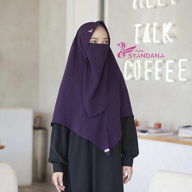 LISYA BY HIJAB SYANDANA||UNGU TUA