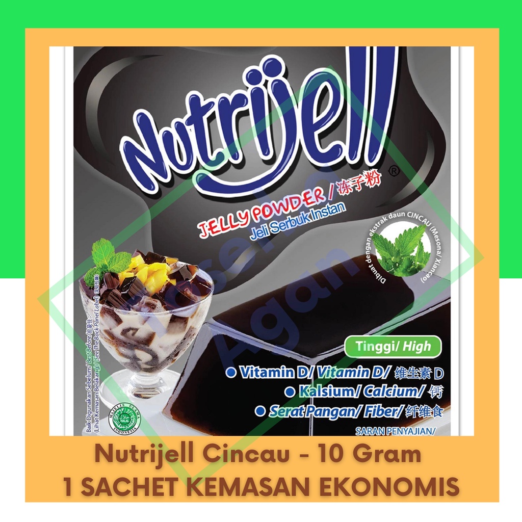 Nutrijell Cincau - 10 gr Jelly Kemasan Ekonomis