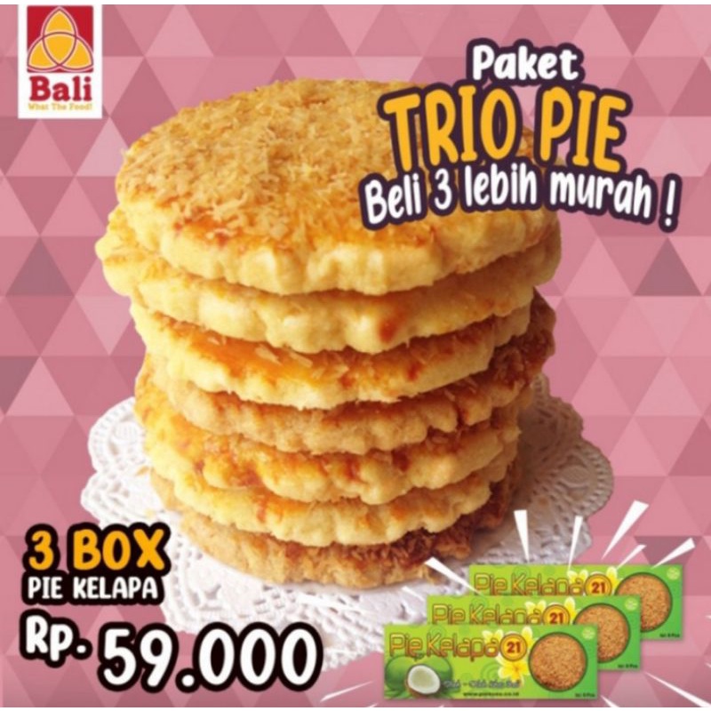 

Pie Susu 21 Bali Paket Trio Kelapa