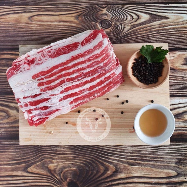 

Shortplate slice US Daging Yoshinoya 500 gram
