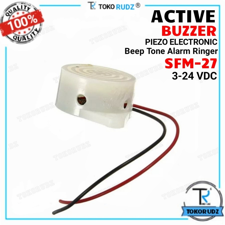 Active Buzzer Speaker Alarm Beep DC 3V 5V 9V 12V 24V Piezo SFM27