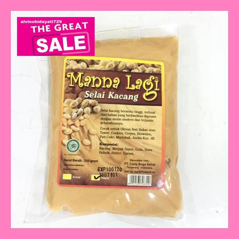 

Al04Nind Selai Kacang Manalagi Halus 250Gr / Selai Kacang Manna Lagi 250Gr Indvvl03