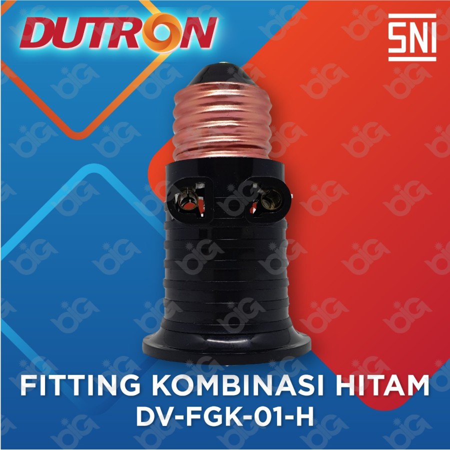 Fitting Kombinasi Dutron Fitting lampu + Stok Kontak  DV FGK 01 SNI Original