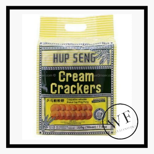 

HUP SENG CREAM CRACKERS SACHETS / HUPSENG SACHETS ASIN 225GRM