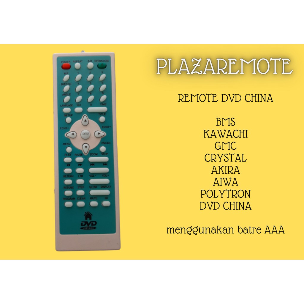 REMOTE DVD CHINA MULTI BM MPEG4 GMC CRYSTAL AKIRA DLL