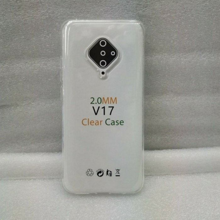 0RI Softcase Clear Case Sillikon Kondom Case Bening Casing Vivo V17
