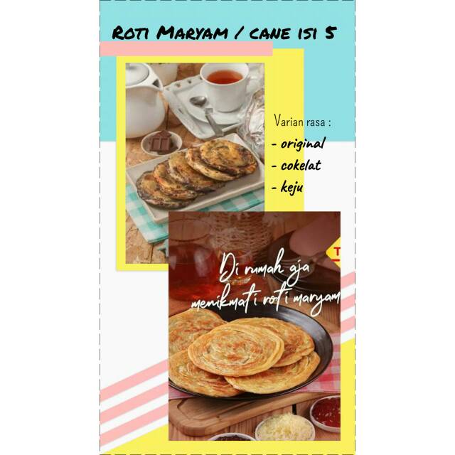 

ROTI MARYAM / CANAI / CANE ISI 5