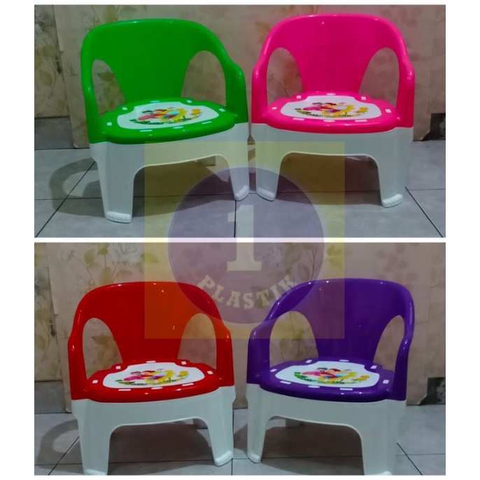 Kursi Sandar Anak Bangku Kecil Plastik dengan Sandaran Kursi Jongkok Sandar Anak