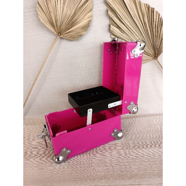 beautycase mini Cooper pink fanta/ koper makeup/ beautycase/ makeup box
