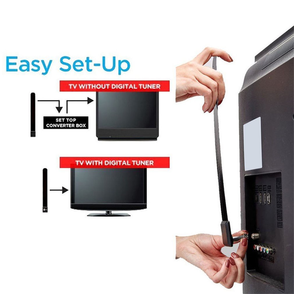 Clear TV HDTV Digital Indoor Antena Dalam Ruangan