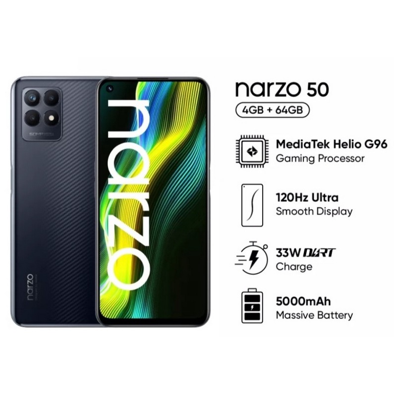 Realme NARZO 50 4/64 GB Garansi Resmi
