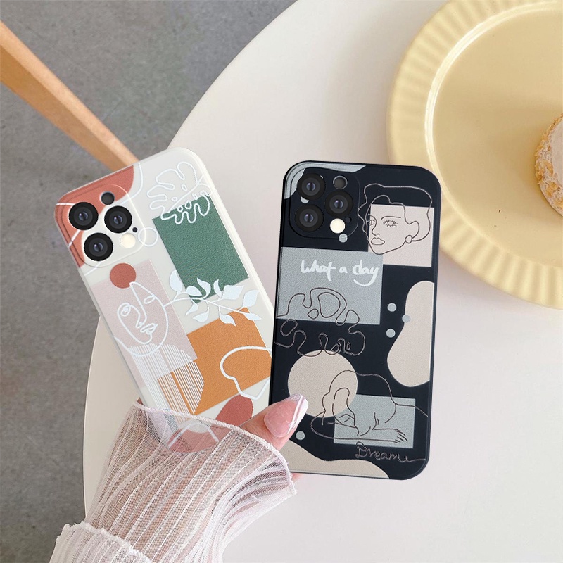 Soft Case Motif Geometri Warna Ungu Untuk Oppo A57 Reno 6 A16 A15 A12 A95 A74 Reno 5 5F 4 4F A53 2020 A52 A5 2020 A92 A72 A5S A7 A12 A3S A11