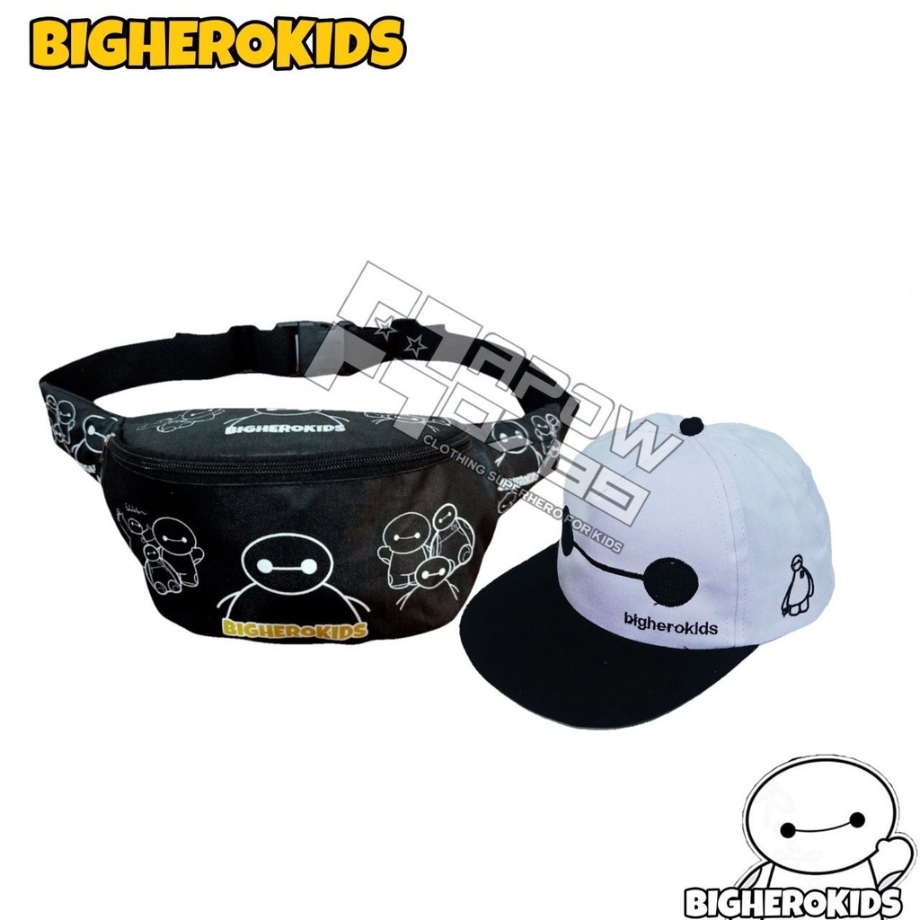 CIDOT_ID waistbag anak BAYMAX Vol.2 tas pinggang anak tas dan topi tas anak topi anak terbaru perempuan dan laki