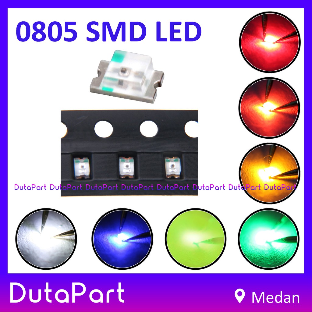 0805 SMD SMT LED Super Bright KUALITAS BAGUS - BANYAK PILIHAN WARNA